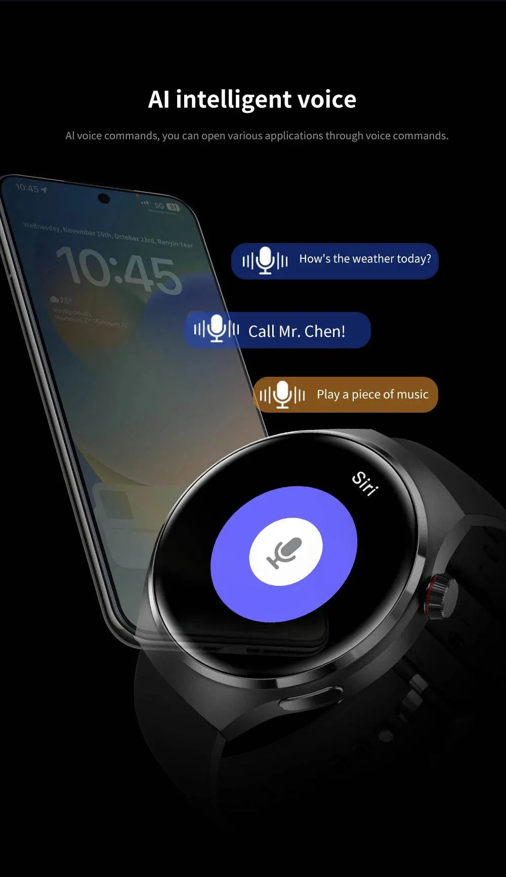 New GPS Sports Track Men's Smart Watch NFC Bluetooth Call Waterproof Smartwatch 360 * 360 HD Touch Screen Smart Men Watches