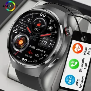 New GPS Sports Track Men's Smart Watch NFC Bluetooth Call Waterproof Smartwatch 360 * 360 HD Touch Screen Smart Men Watches