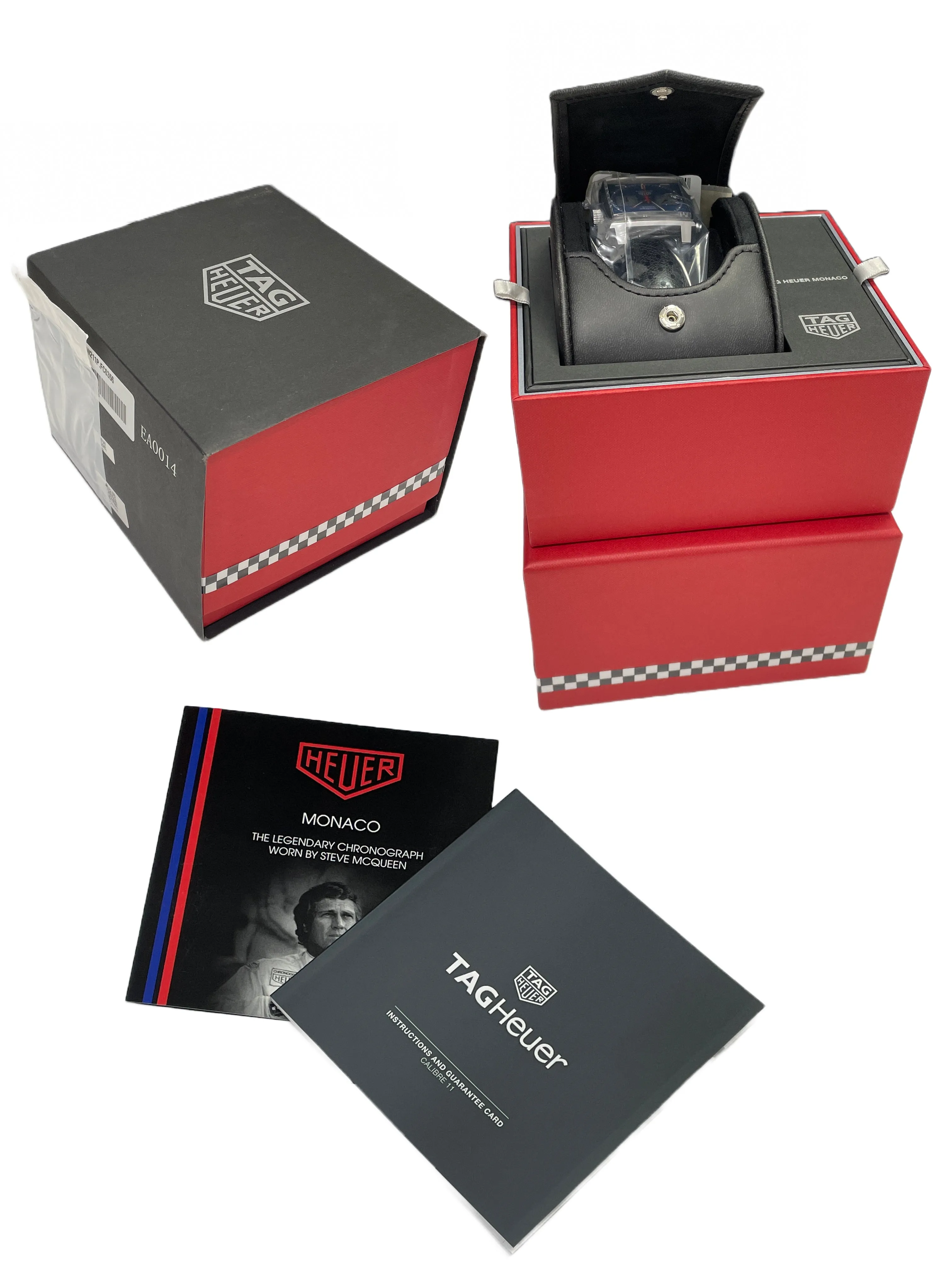 NEW MARCH 2023 Tag Heuer Monaco Steve McQueen 39mm CAW211P PAPERS Watch B P