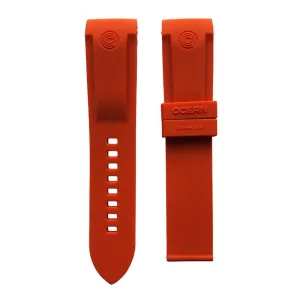 Ocean Crawler Burnt Orange Rubber Band For Champion Diver/Paladino - 22mm