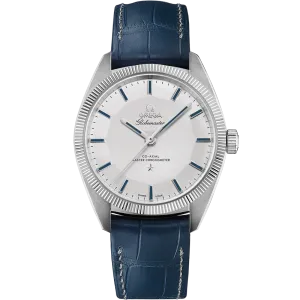Omega Constellation Globemaster 39 mm, platinum on leather strap