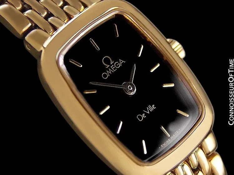 Omega De Ville Ladies Bracelet Dress Watch - 18K Gold Plated