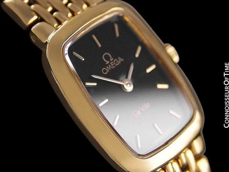 Omega De Ville Ladies Bracelet Dress Watch - 18K Gold Plated