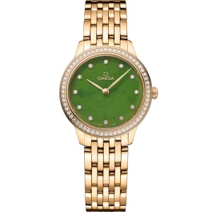Omega De Ville Prestige 27.5 mm, yellow gold on yellow gold