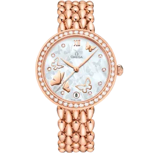 Omega De Ville Prestige 32.7 mm, red gold on red gold