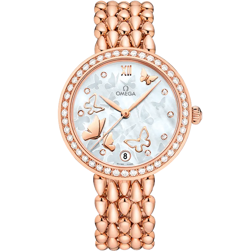 Omega De Ville Prestige 32.7 mm, red gold on red gold