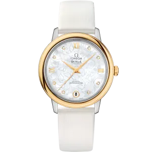 Omega De Ville Prestige 32.7 mm, steel - yellow gold on leather strap