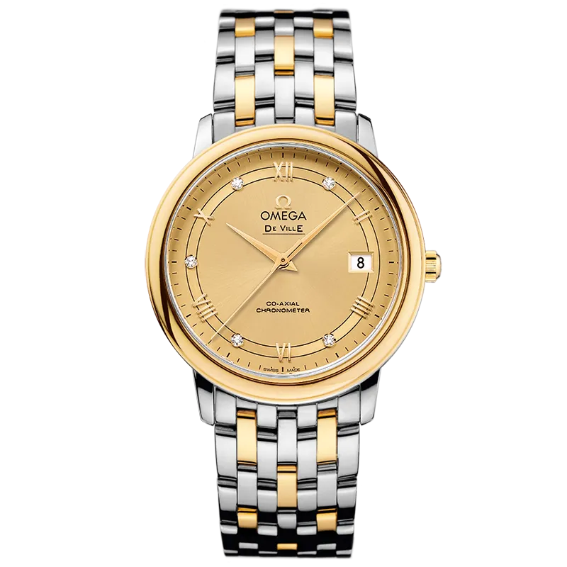 Omega De Ville Prestige 36.8 mm, steel - yellow gold on steel - yellow gold