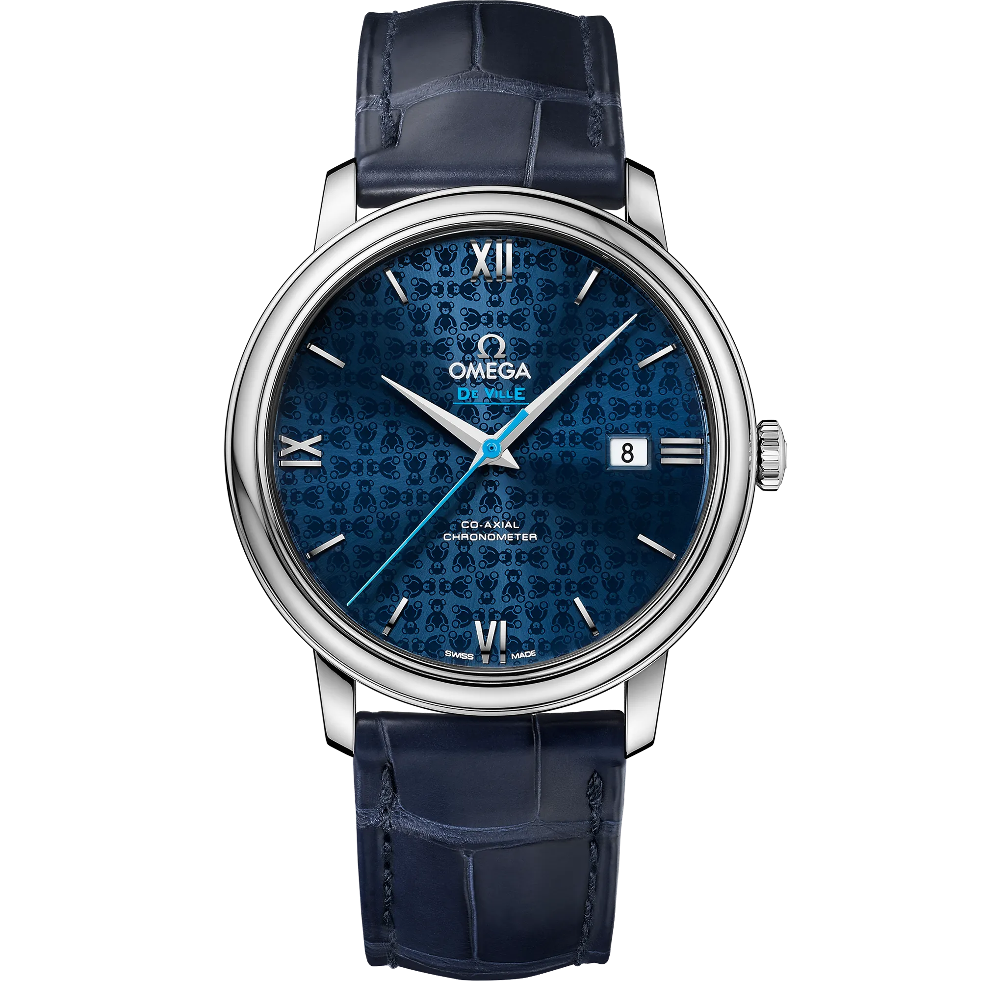 Omega De Ville Prestige 39.5 mm, steel on leather strap
