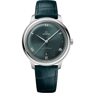 Omega De Ville Prestige 40 mm, steel on leather strap