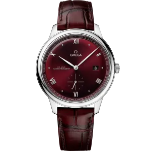 Omega De Ville Prestige 41 mm, steel on leather strap
