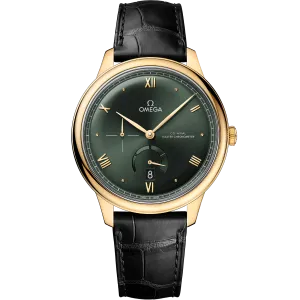 Omega De Ville Prestige 41 mm, yellow gold on leather strap