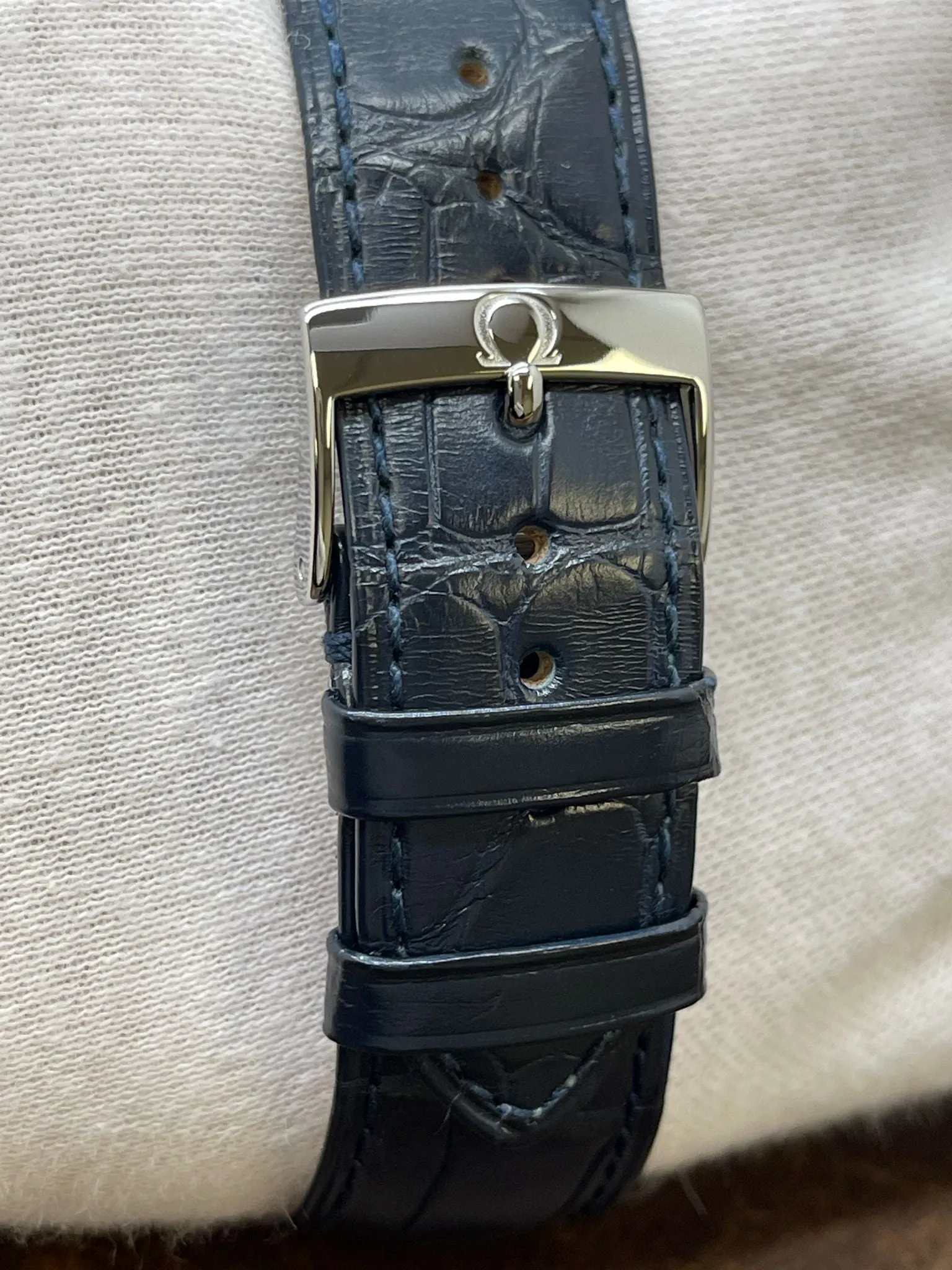 Omega De Ville Prestige 424.13.40.20.03.003 Blue Dial Automatic Men's Watch