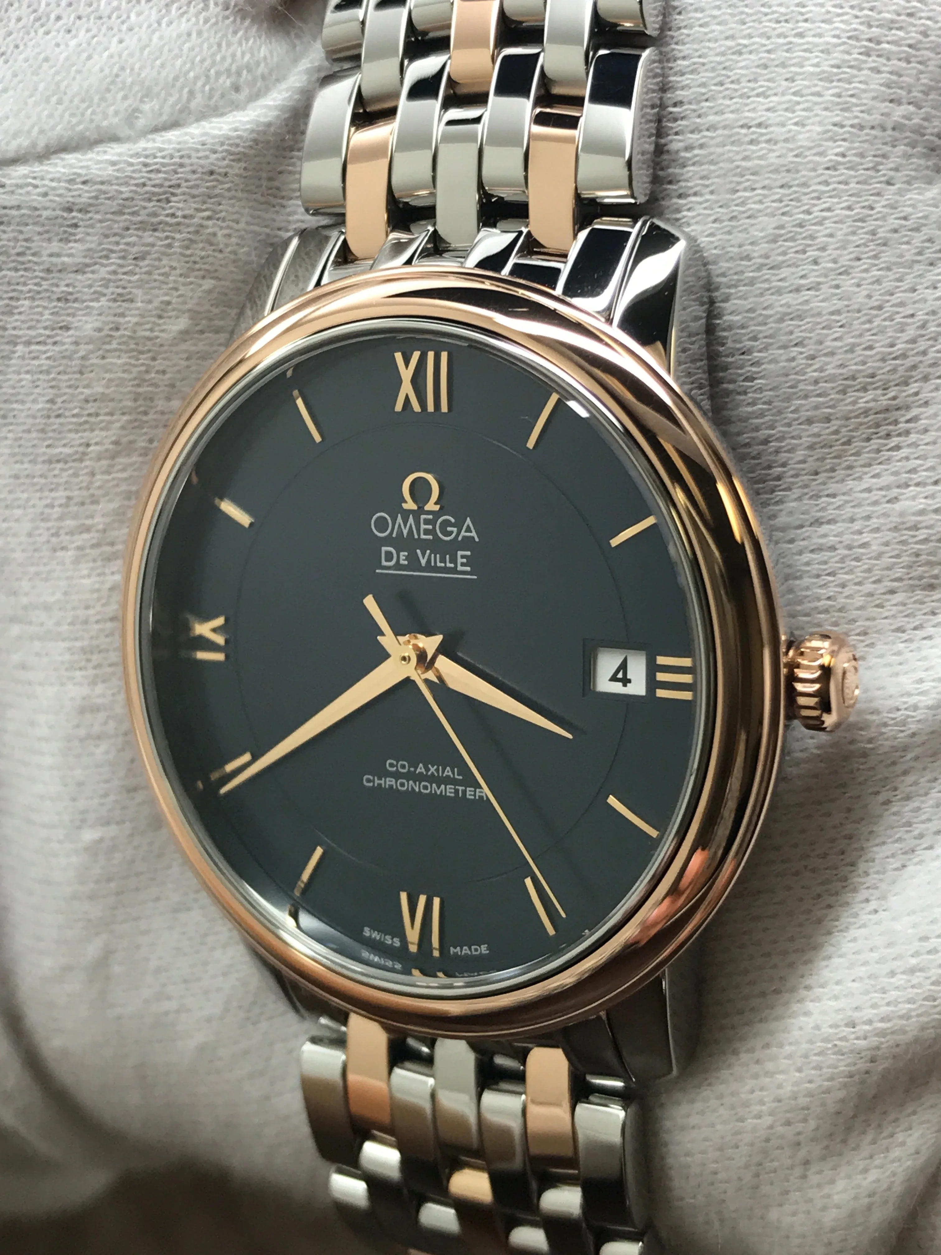 Omega De Ville Prestige 424.20.37.20.03.002 Blue Dial Automatic Men's Watch