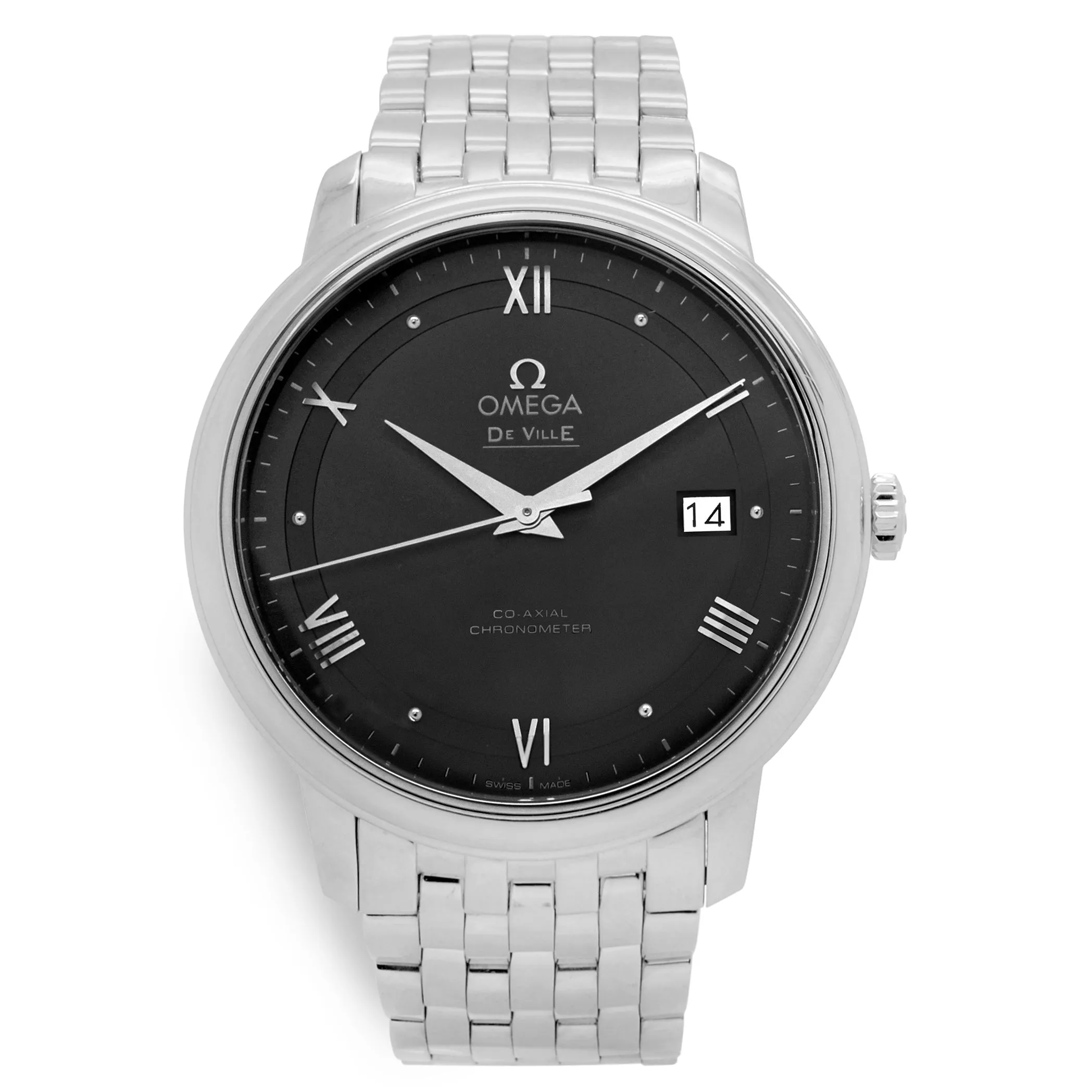 Omega De Ville Prestige Co-Axial 424.10.40.20.06.001 Silver Dial Automatic Men's Watch