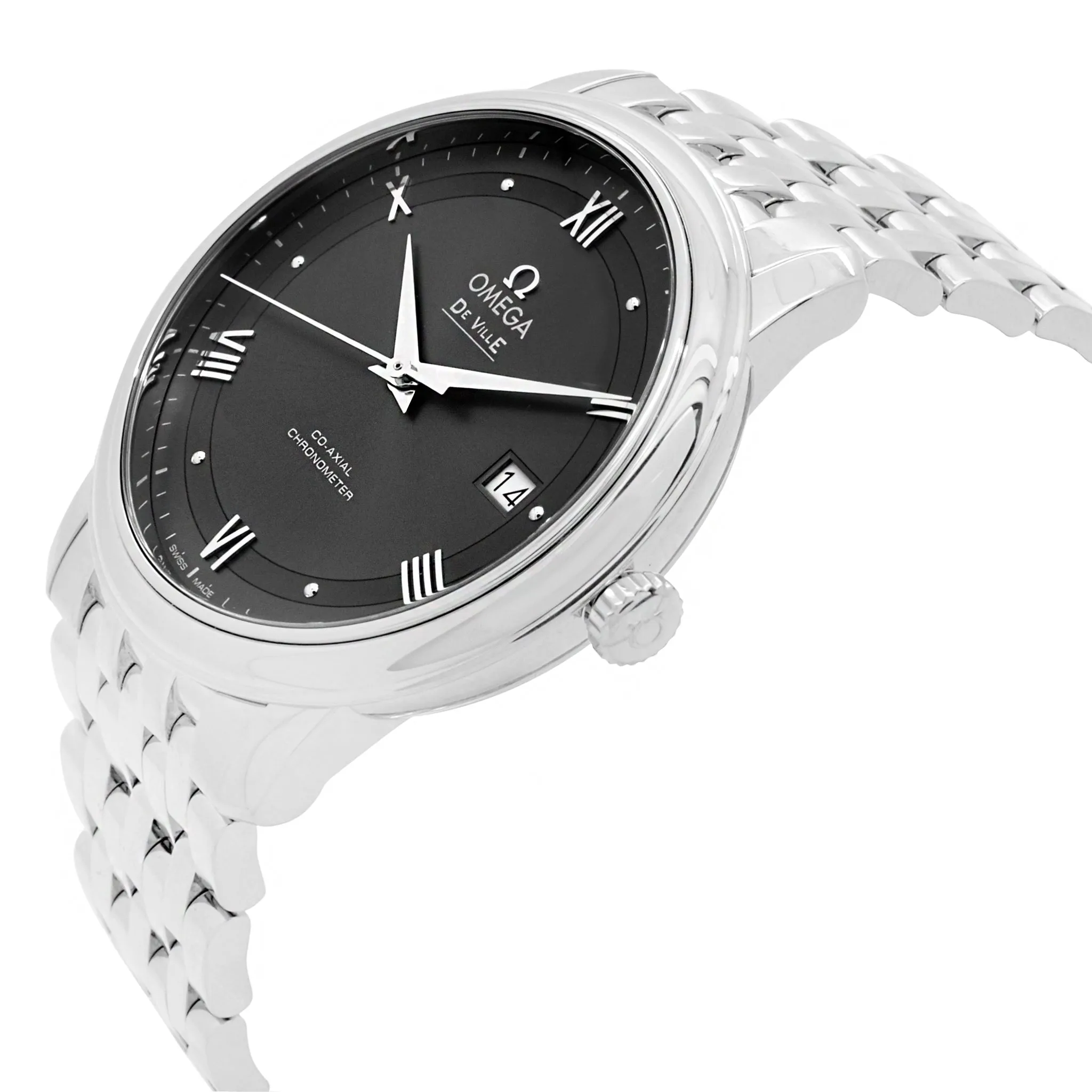 Omega De Ville Prestige Co-Axial 424.10.40.20.06.001 Silver Dial Automatic Men's Watch