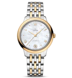 OMEGA De Ville Prestige Co-Axial Master Chronometer, 34mm with Mother of Pearl Dial