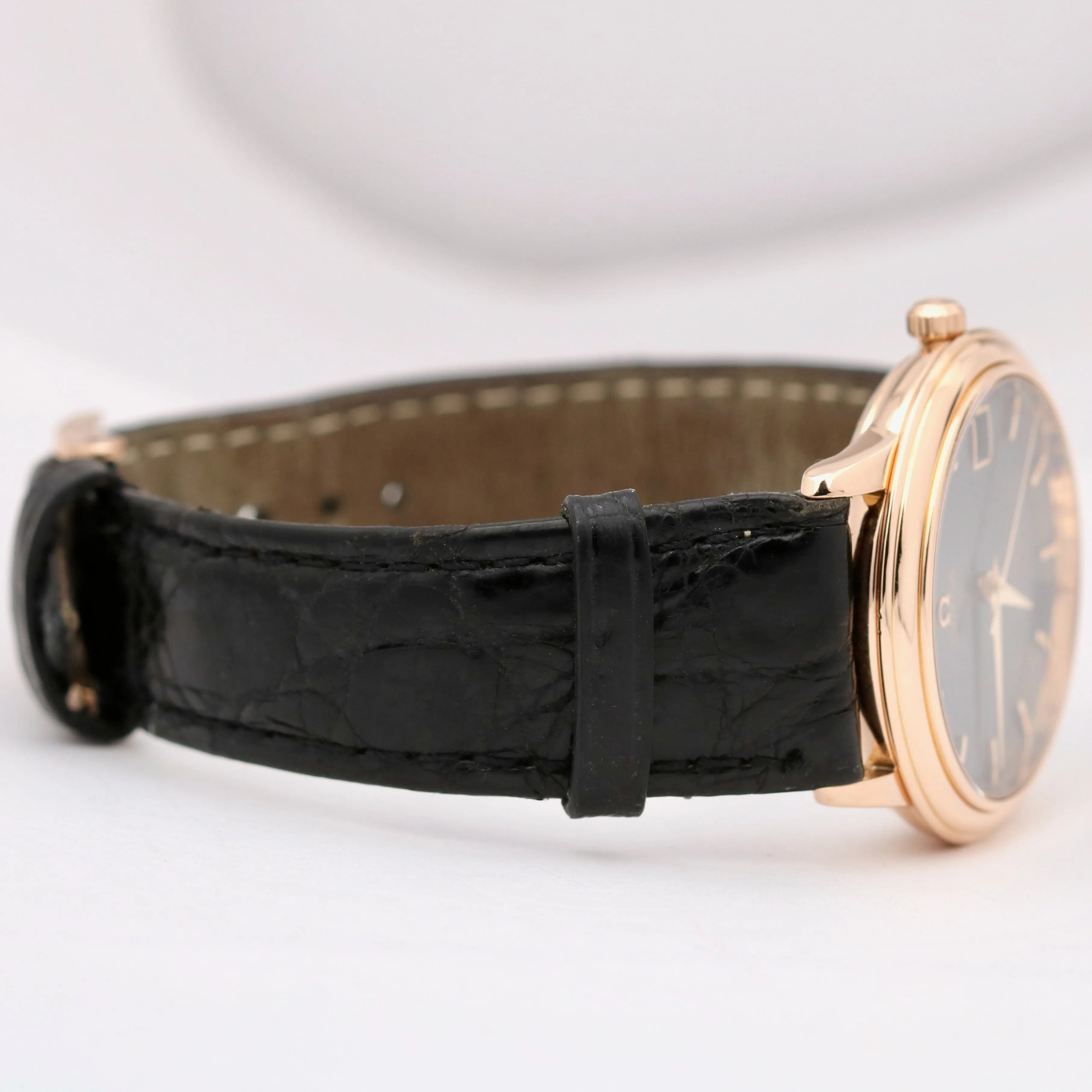 Omega De Ville Prestige LIMITED 18K Rose Gold Black 34.7mm Automatic 4601.54