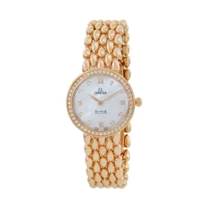 Omega De Ville Prestige Reference 424.55.27.60.55.004 18K Red Gold MOP and Diamonds