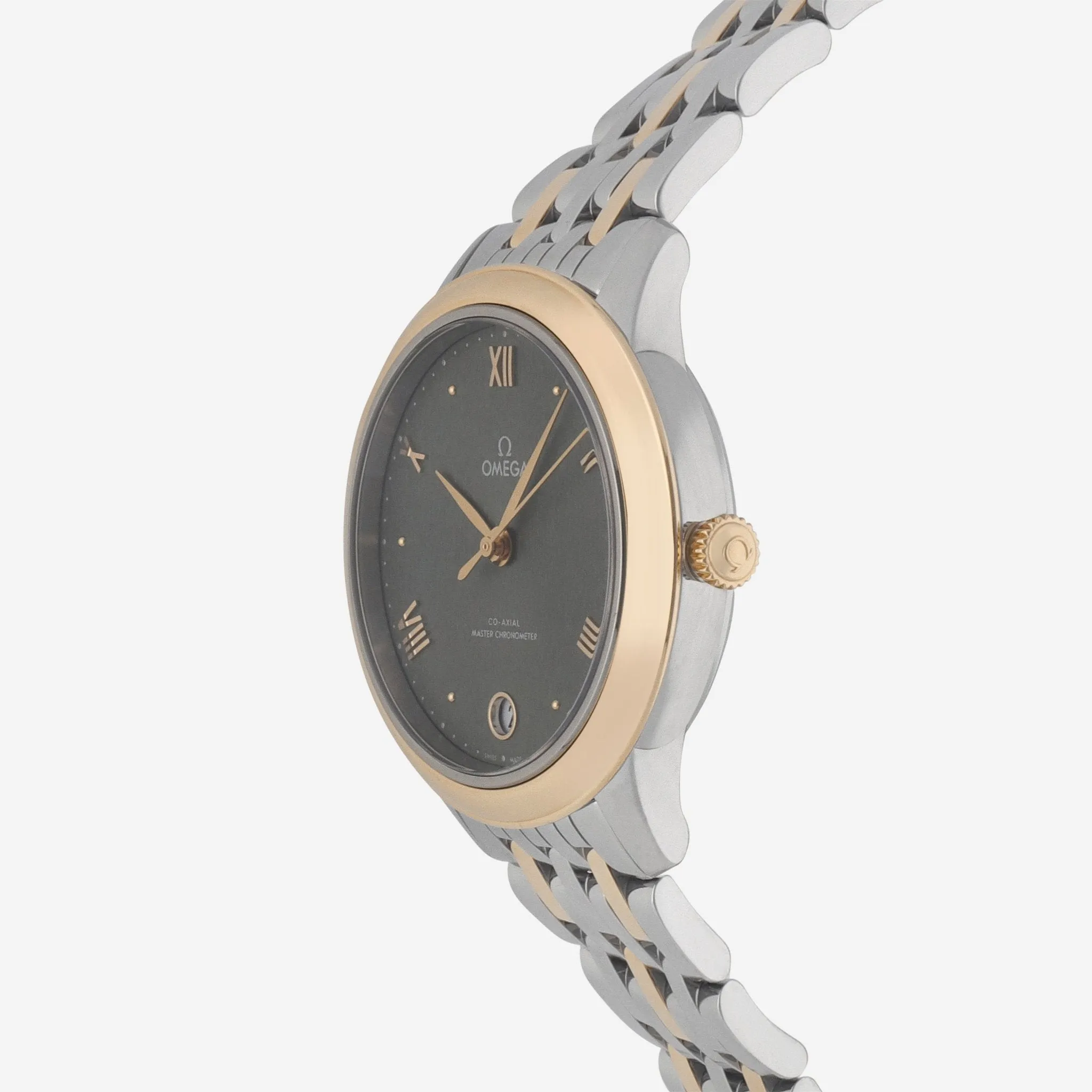 Omega De Ville Prestige Stainless Steel & 18K Yellow Gold Automatic Ladies Watch 434.20.34.20.10.001