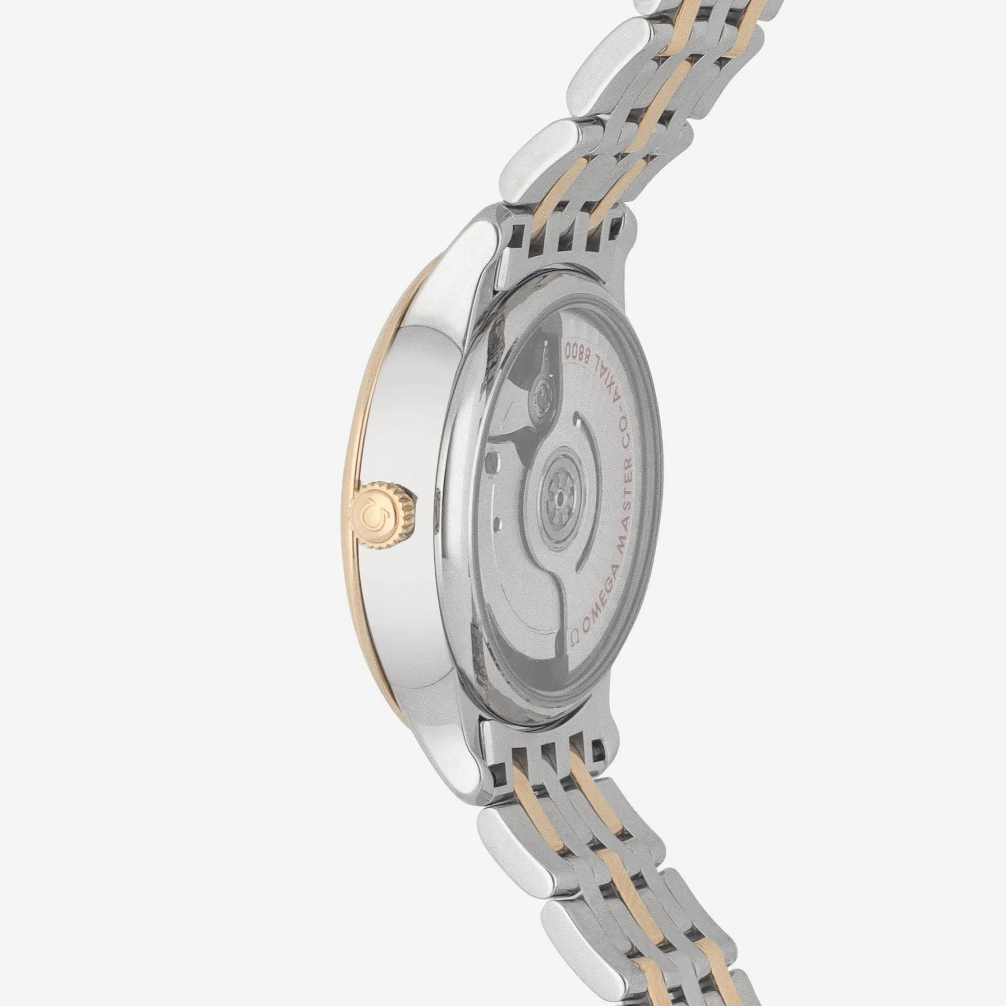 Omega De Ville Prestige Stainless Steel & 18K Yellow Gold Automatic Ladies Watch 434.20.34.20.10.001
