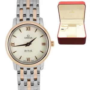 Omega De Ville Prestige Two-Tone Mother of Pearl 27mm 424.20.27.60.05.002 Watch