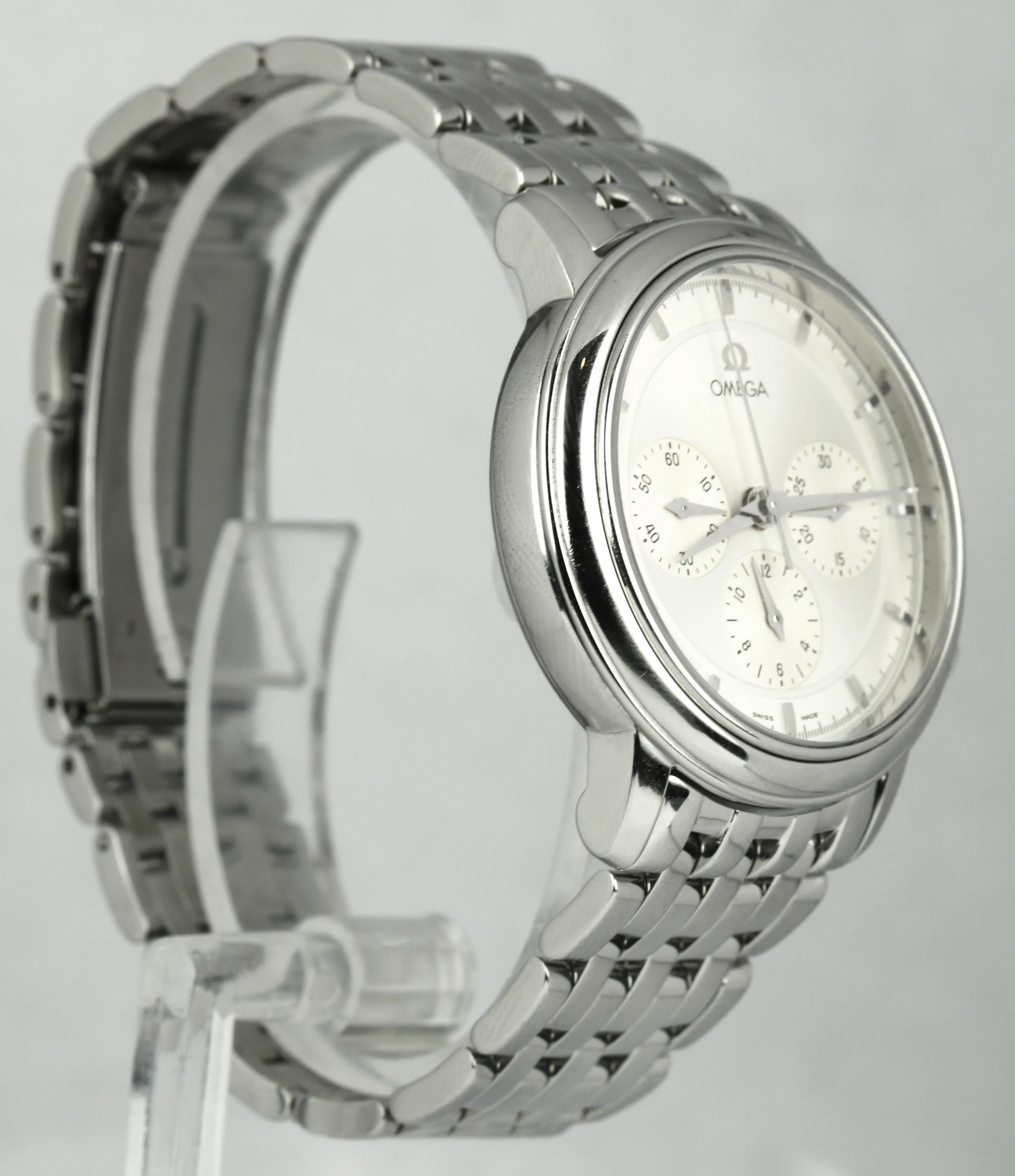 Omega De Ville Silver Co-Axial Chronograph 4540.31 35mm Stainless Steel Watch