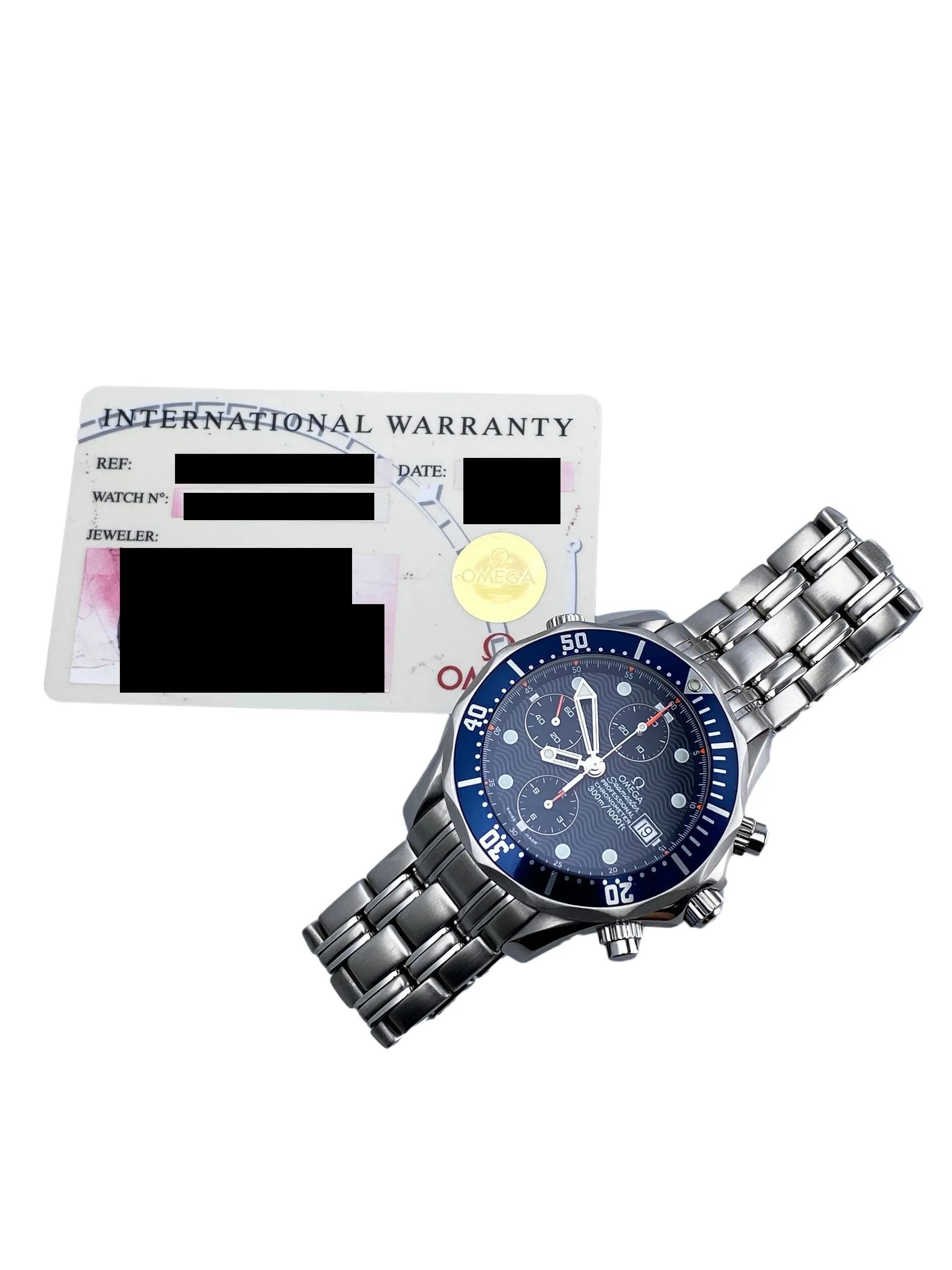 Omega Seamaster 2599.80.00 Chrono Diver Mens Watch Box Papers