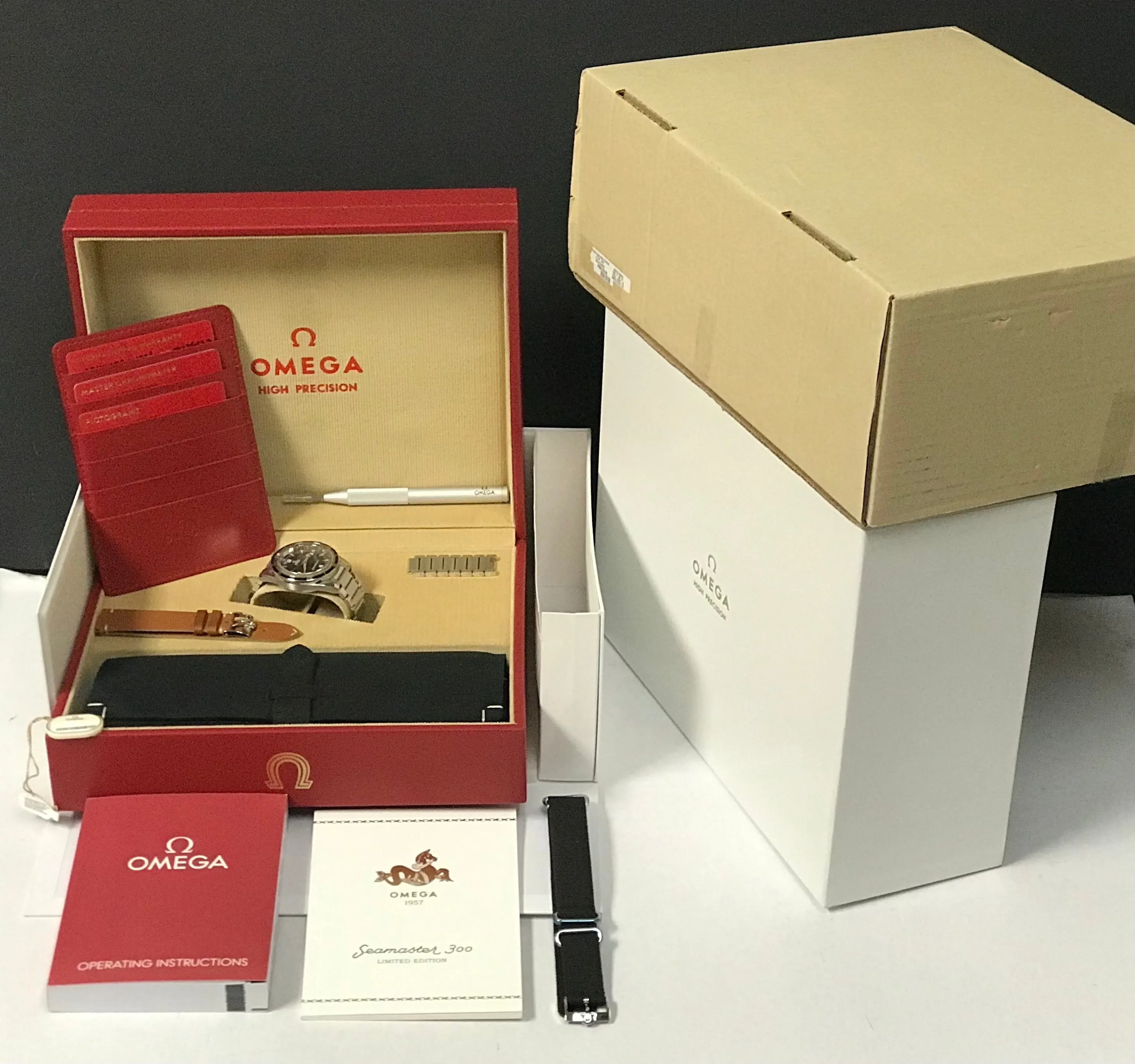 Omega Seamaster 300m 1957 Trilogy 234.10.39.20.01.001 Black Dial Automatic Men's Watch