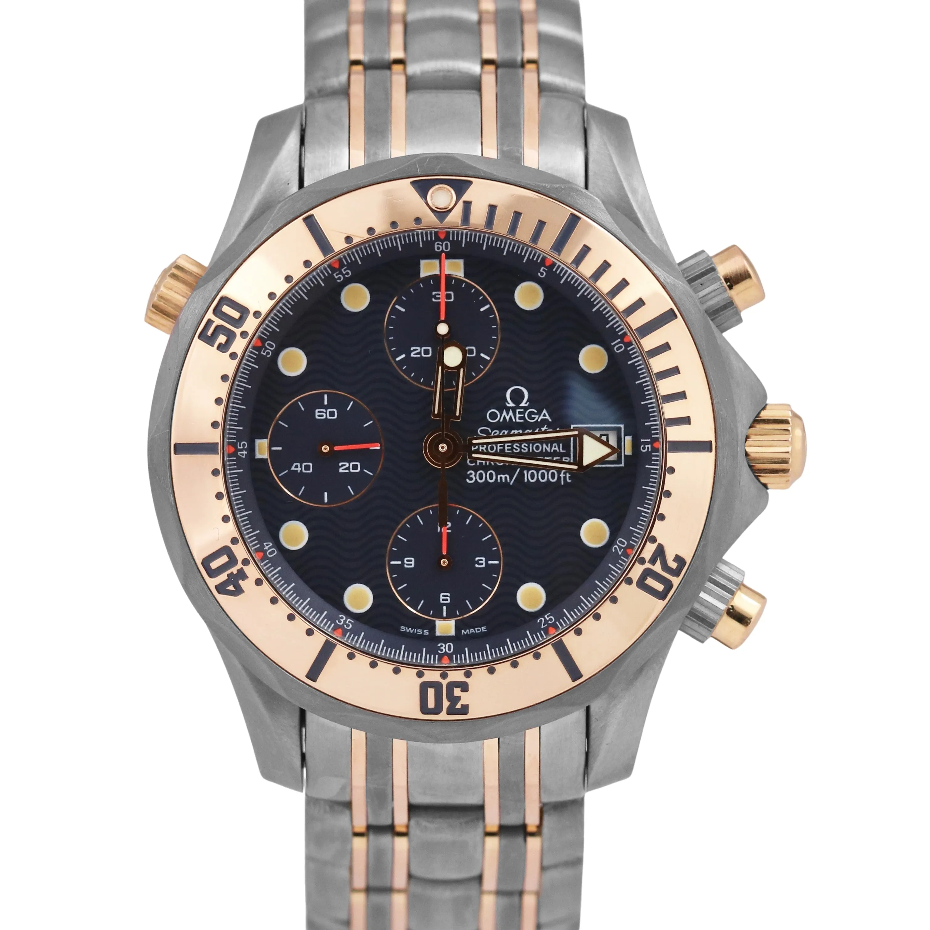 Omega Seamaster Chronograph 41.5mm TITANIUM 18K Rose Gold Automatic 2297.80