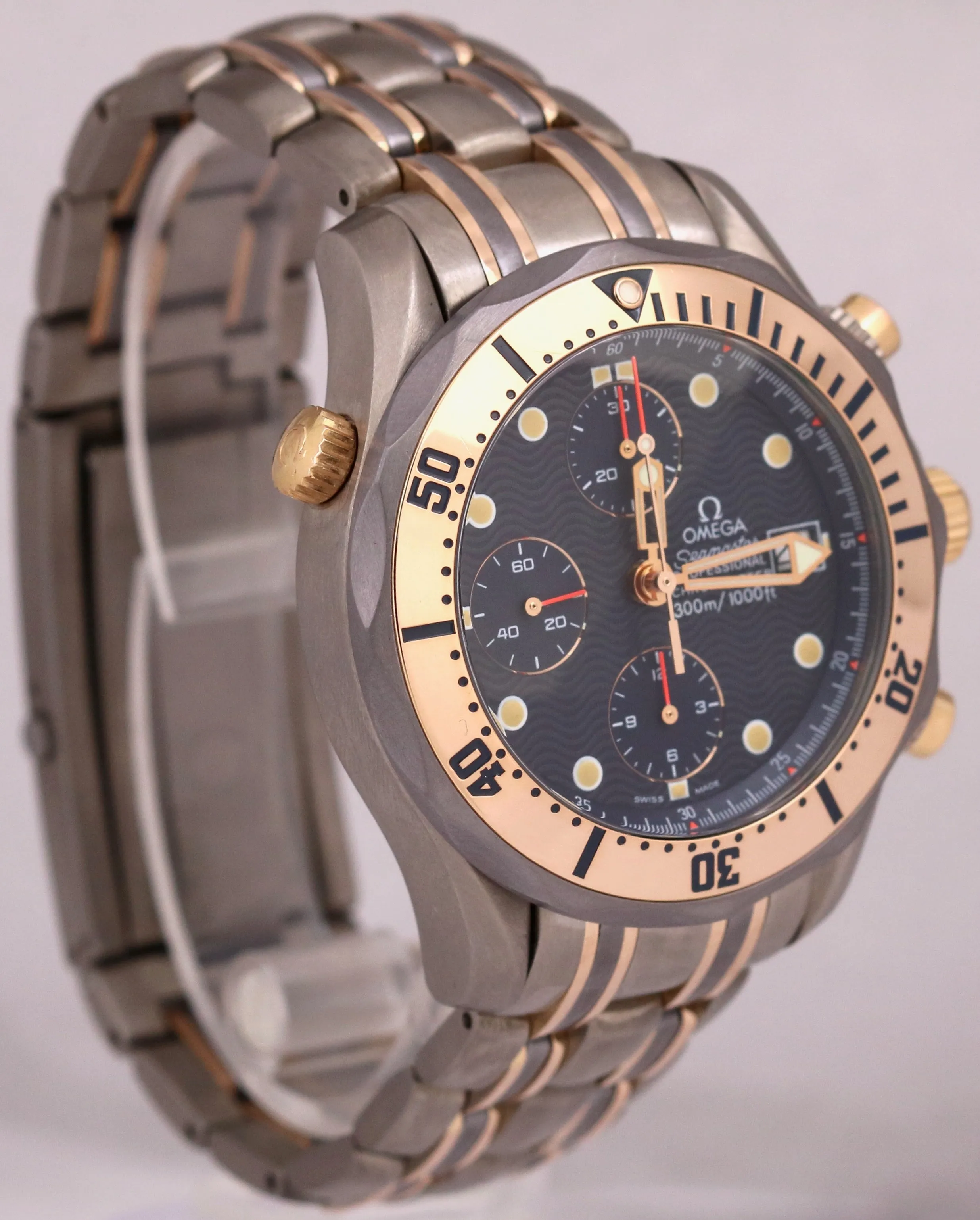 Omega Seamaster Chronograph 41.5mm TITANIUM 18K Rose Gold Automatic 2297.80