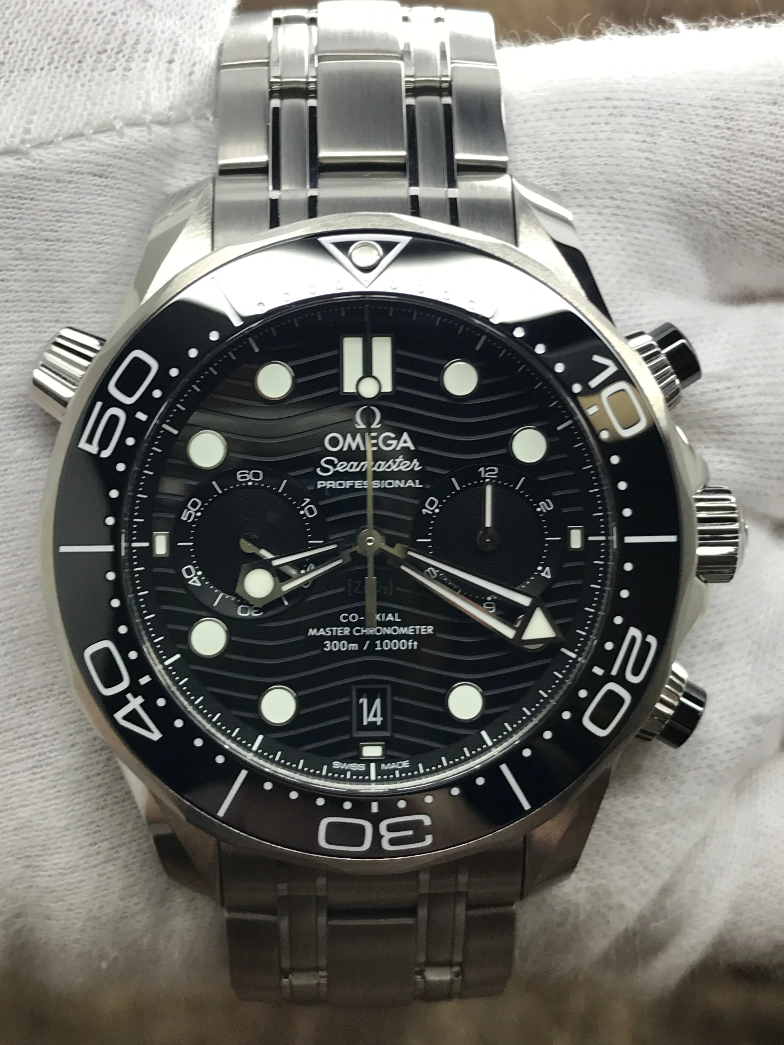 Omega Seamaster Diver 300M 210.30.44.51.01.001 Black Dial Automatic Men's Watch