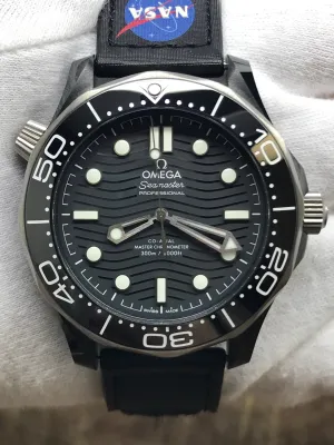 Omega Seamaster Diver 300M 210.92.44.20.01.002 Black Wave Dial Automatic Men's Watch
