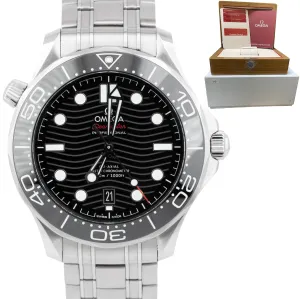 Omega Seamaster Diver 300M 42mm Black Wave Steel 210.30.42.20.01.001 Watch