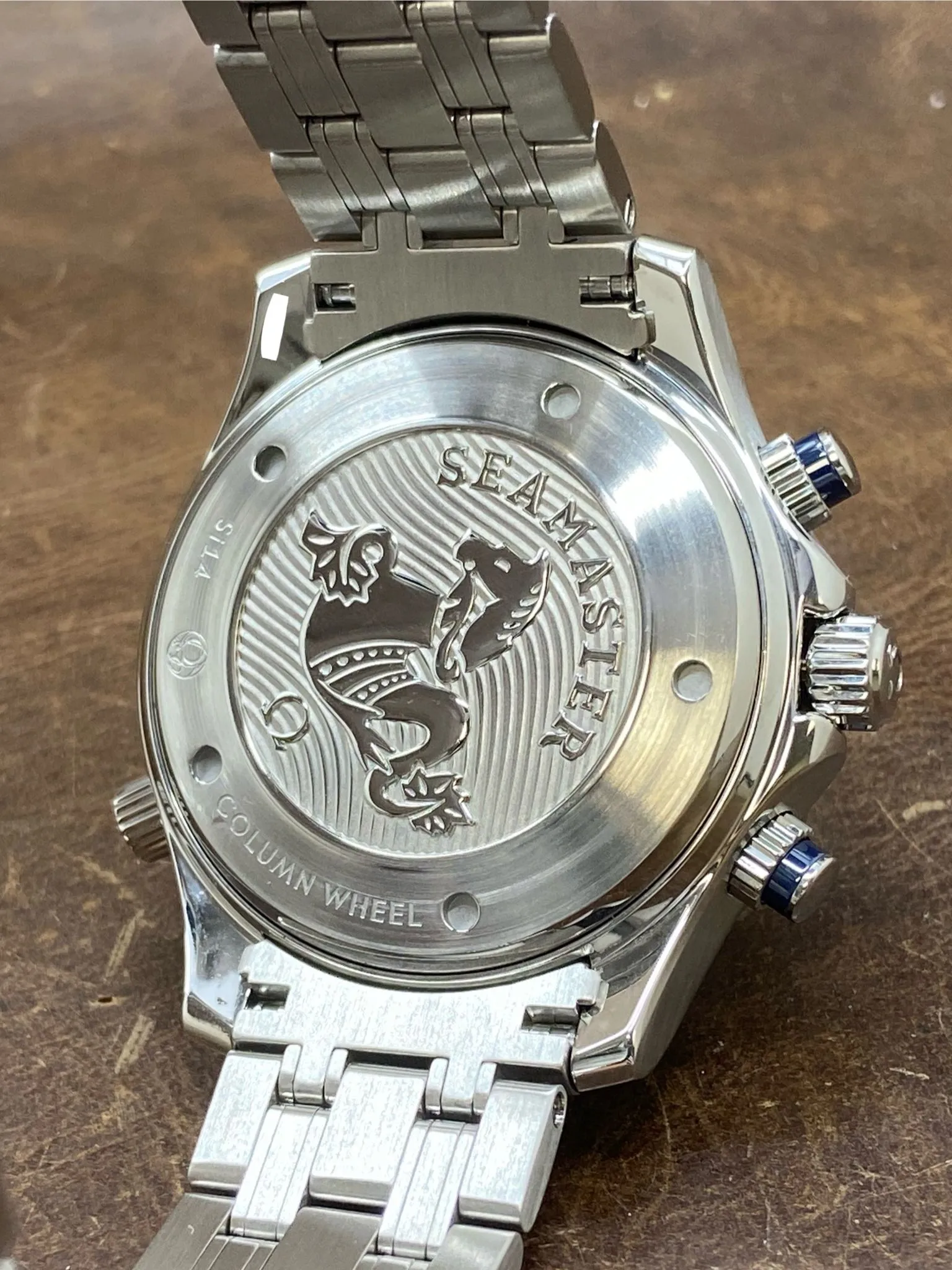 Omega Seamaster Diver 300M Chronograph 44mm 212.30.44.50.03.001 Blue Dial Automatic Men's Watch
