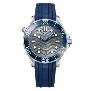 OMEGA Seamaster Diver 300m Co-Axial Master Chronometer 42mm, Steel on Blue Rubber Strap