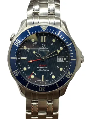 Omega Seamaster Diver 300M GMT 41mm 2535.80.00 Blue Dial Automatic Men's Watch