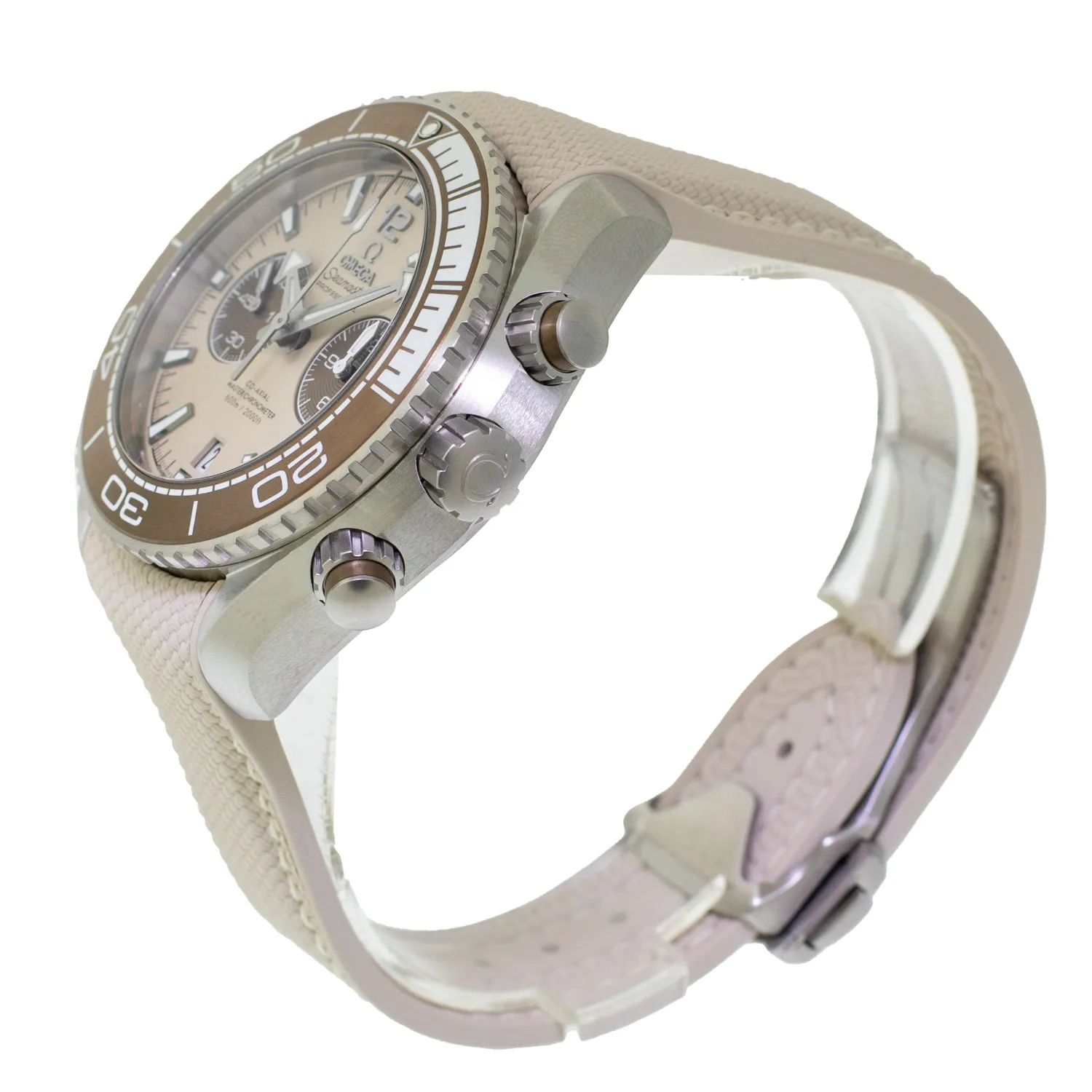 Omega Seamaster Planet Ocean 600M Stainless Steel Beige Index Dial 215.32.46.51.09.001