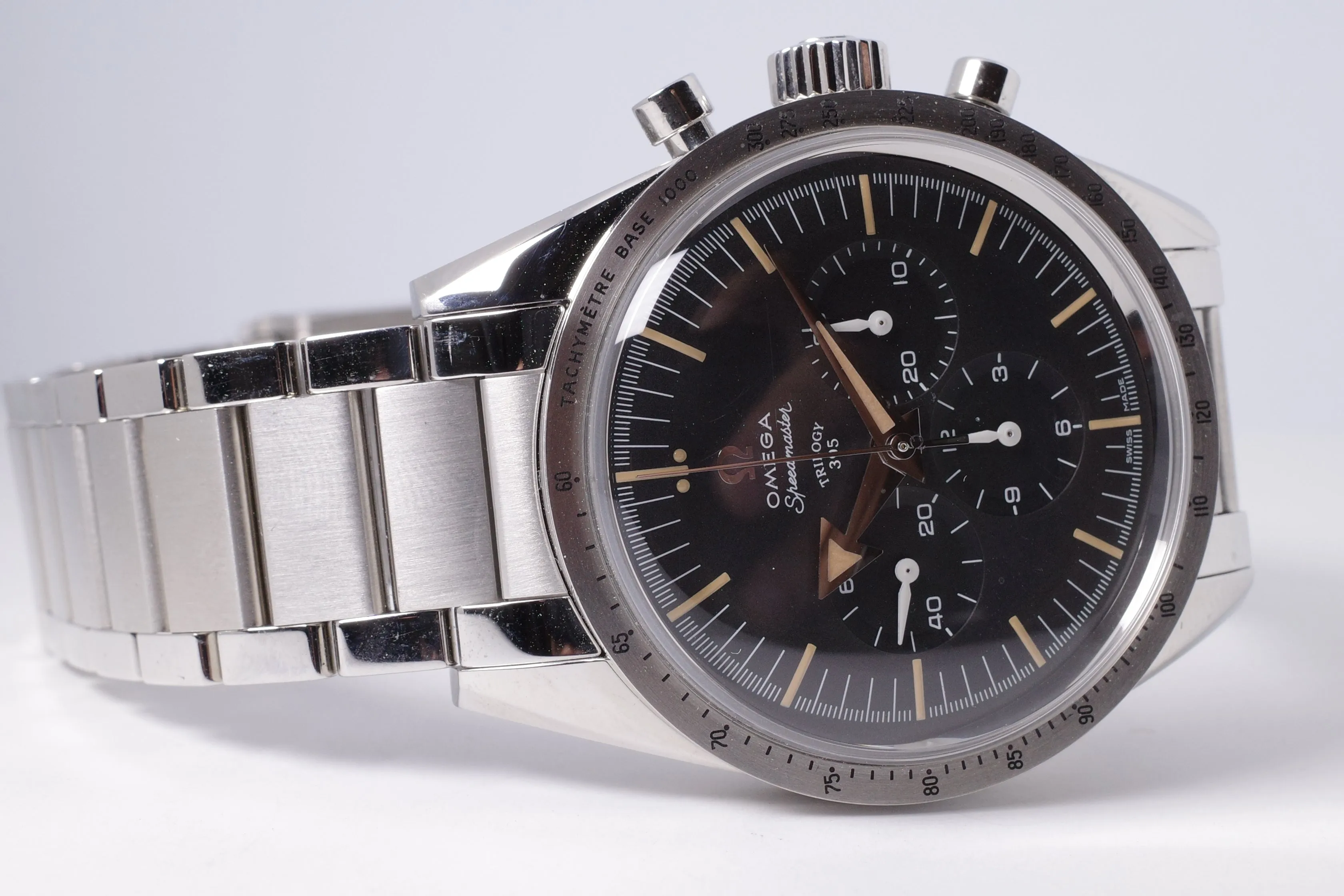 OMEGA TRILOGY LIMITED EDITION SET SPEEDMASTER, SEAMASTER, RAILMASTER COMPLETE SET