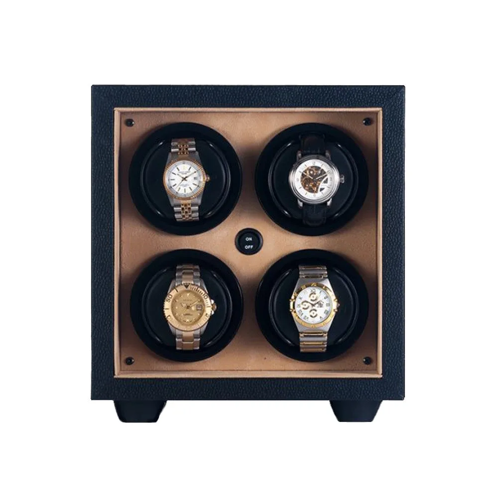 Orbita Insafe 4-Unit Watch Winder In Tan