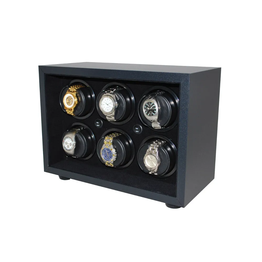 Orbita Insafe 6-Unit Watch Winder In Black