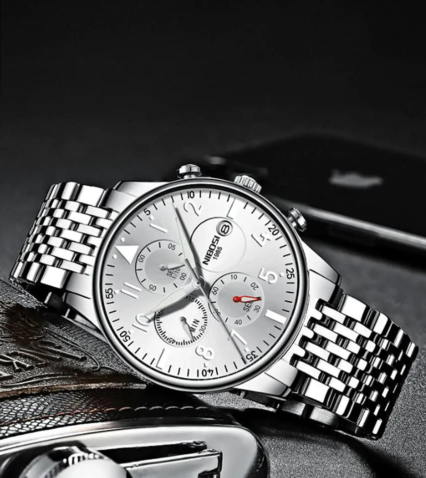 Original Nibosi Luxury Watch For Men - Exclusive Collection - NBC 22