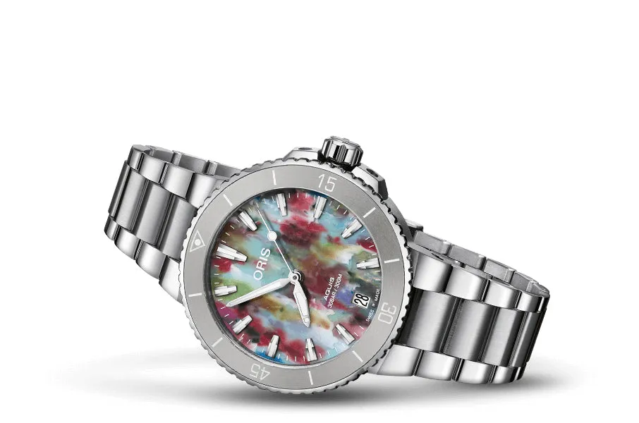 Oris Aquis Date Watch with Multicoloured Dial, 36.50mm
