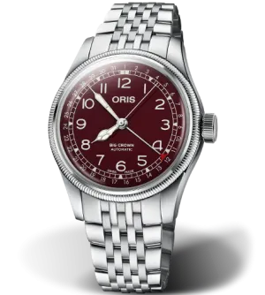Oris Big Crown Pointer Date Watch with Red Dial, 40mm