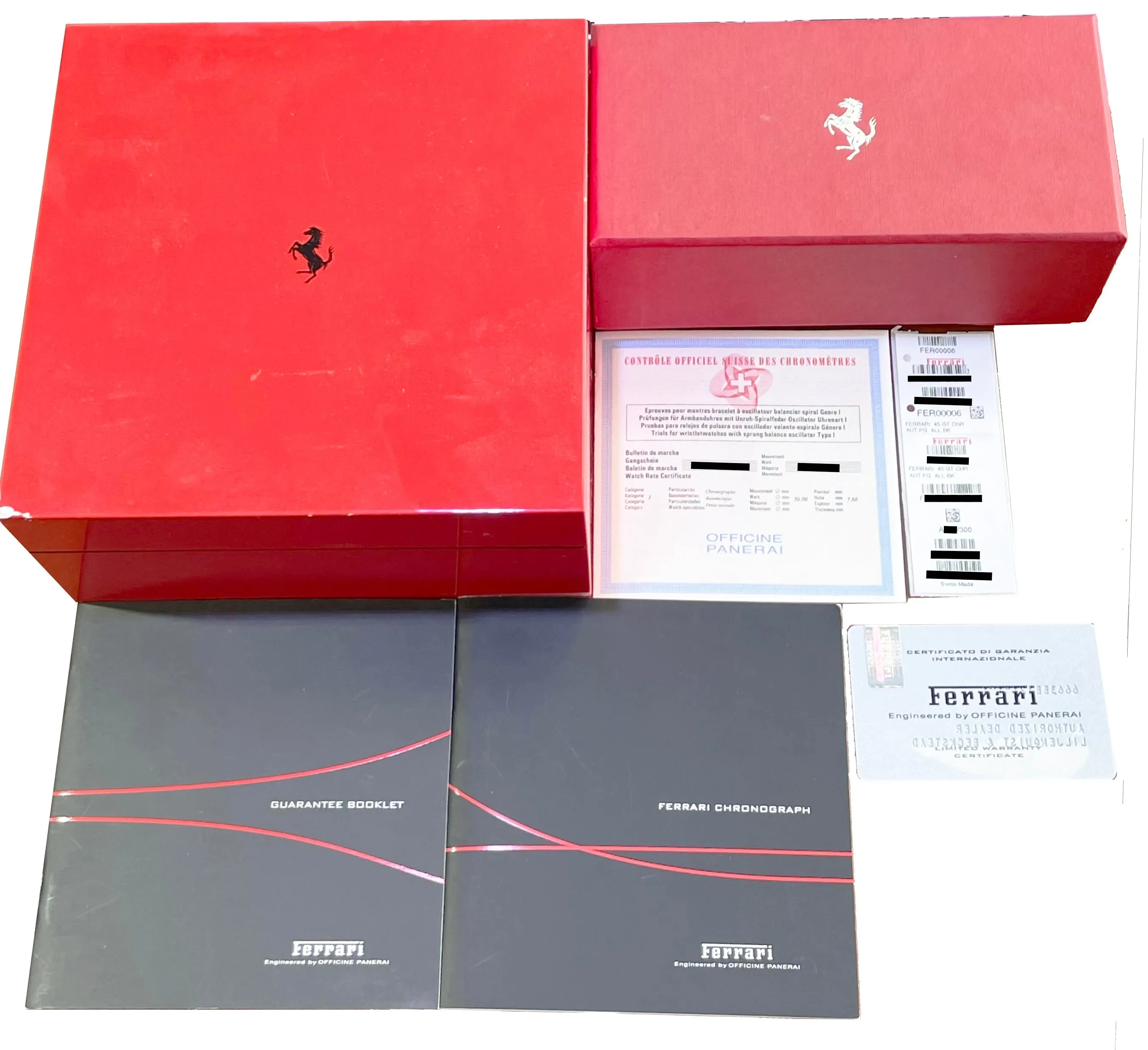 Panerai Ferrari 18K Rose Gold Grand Turismo Chronograph PAPERS 45mm FER00006 B P