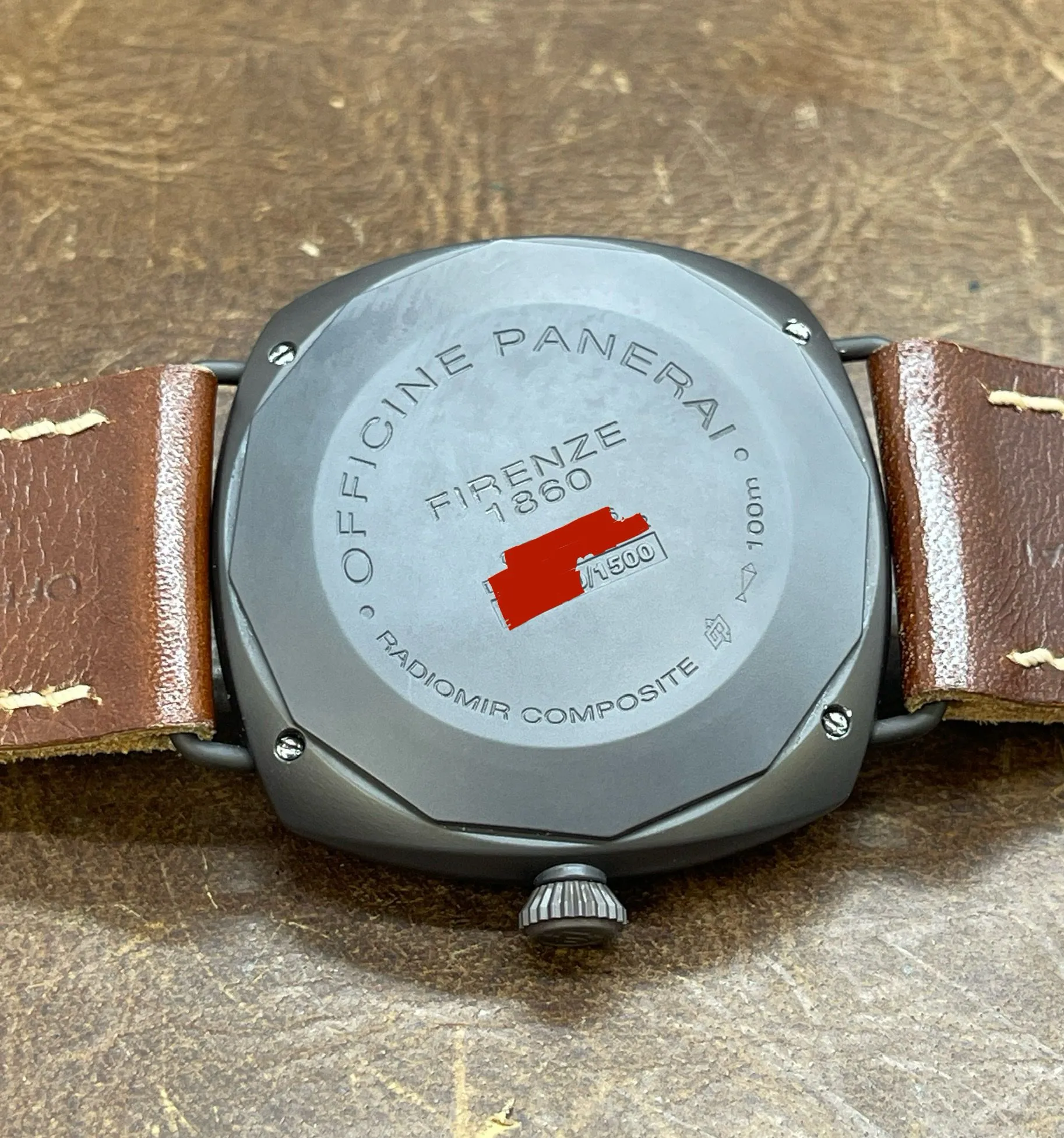 Panerai Radiomir Composite Marina Militaire PAM00339 Black Dial Hand Wind Men's Watch