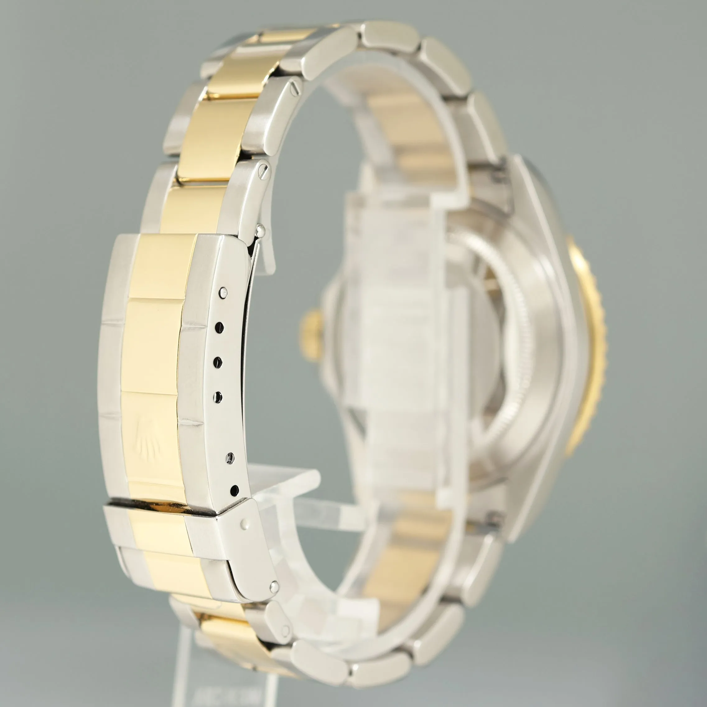 PAPERS 2024 RSC SERVICE Rolex Submariner 16613 Two Tone Gold Serti Diamond Watch