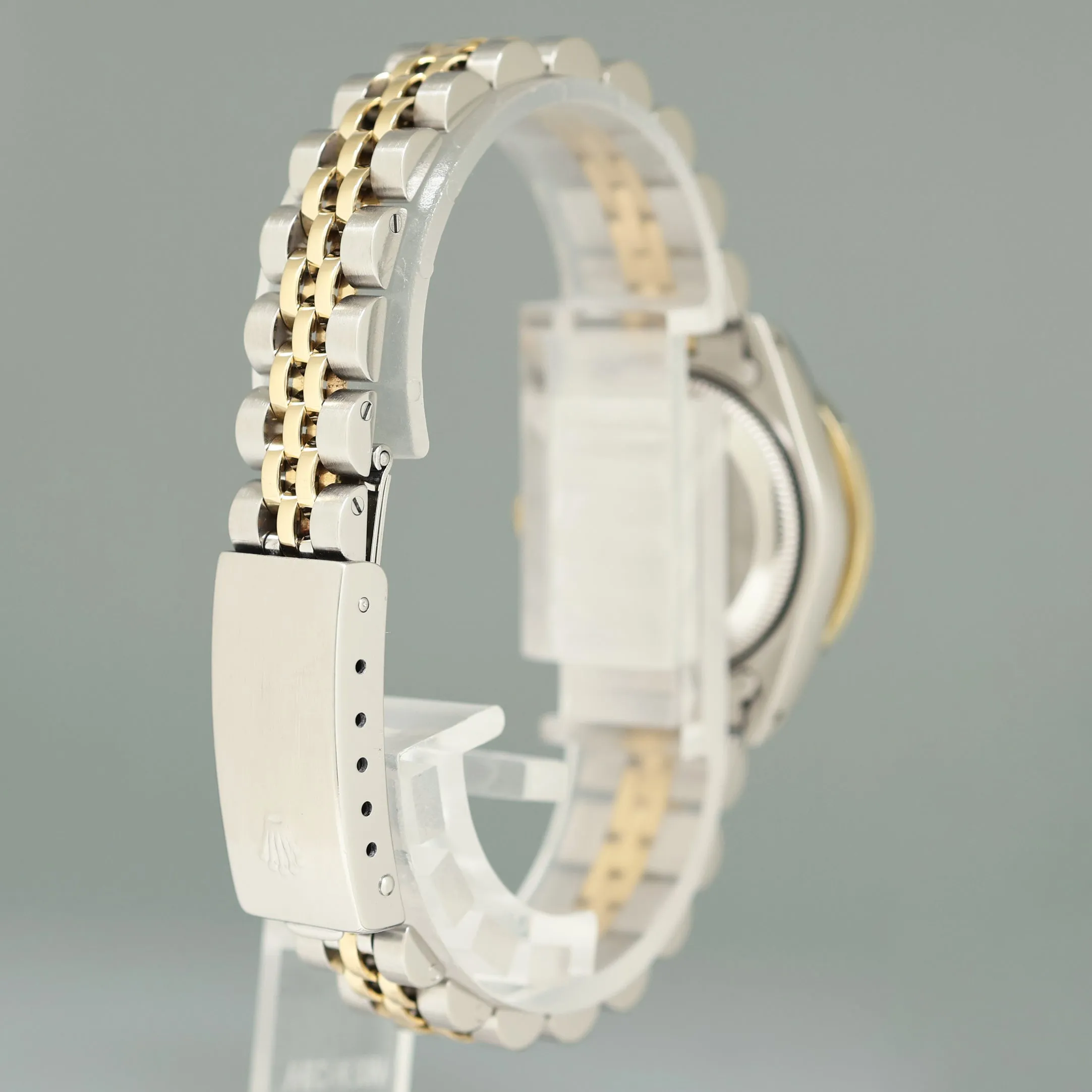 PAPERS Diamond Ladies Rolex DateJust 26mm 69173 Two Tone Yellow Gold Mother of Pearl Watch