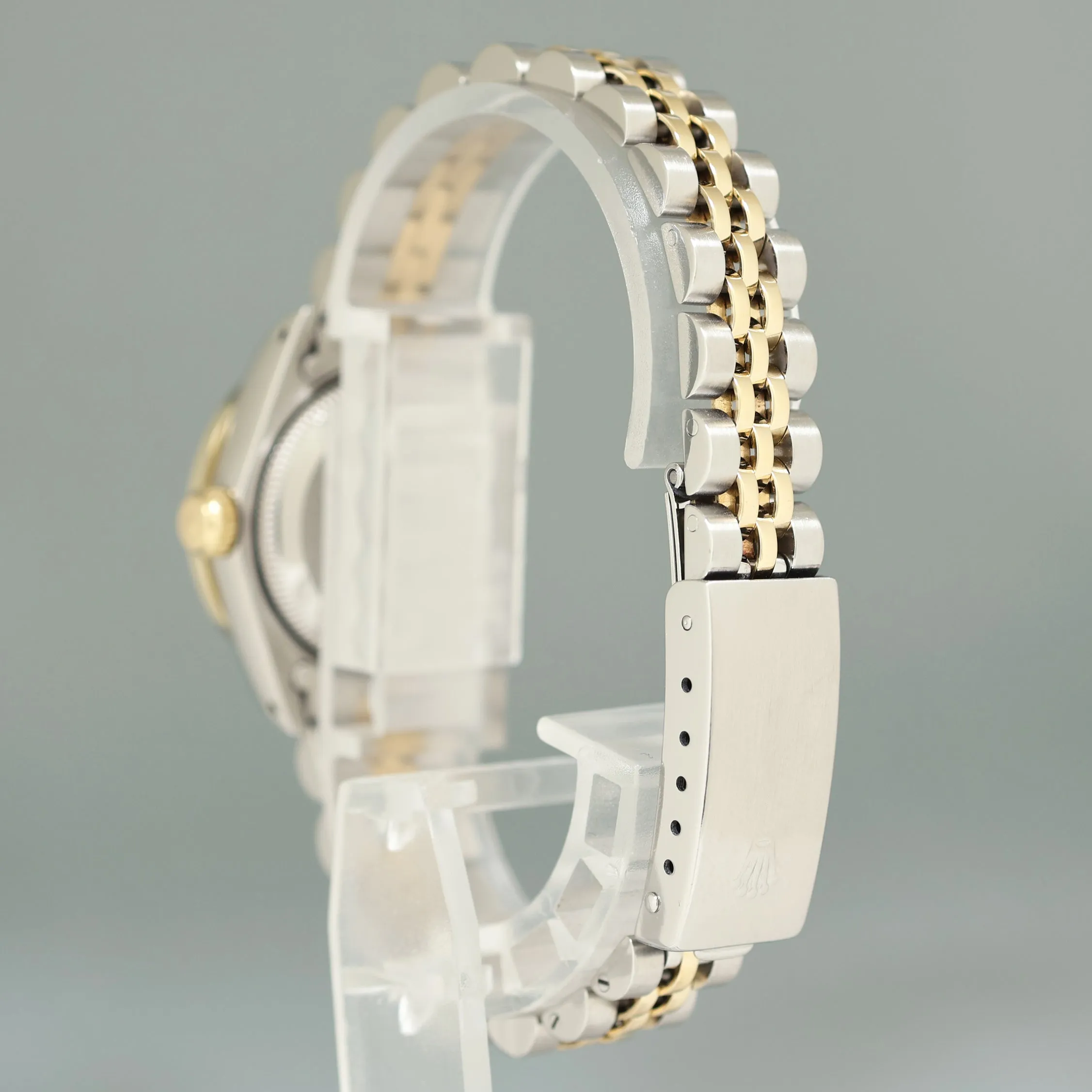 PAPERS Diamond Ladies Rolex DateJust 26mm 69173 Two Tone Yellow Gold Mother of Pearl Watch