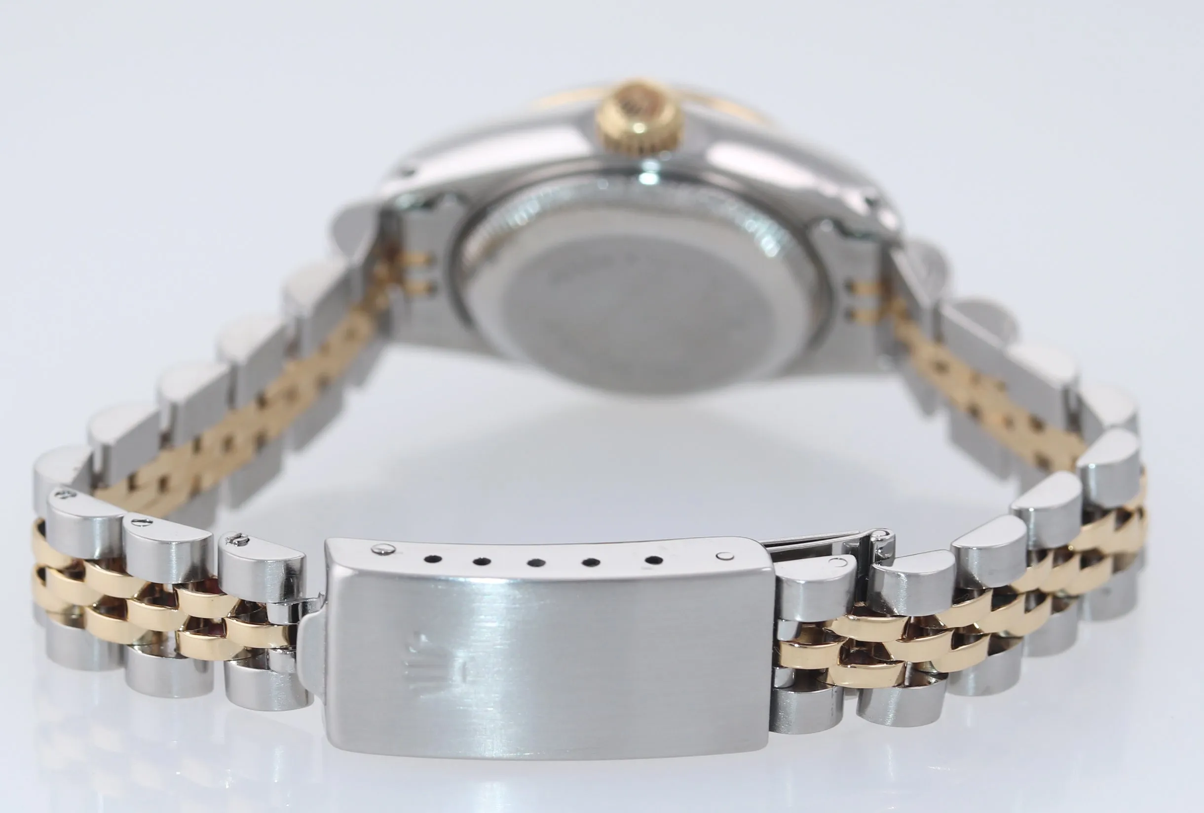 PAPERS Ladies Rolex 69173 Two Tone 18k Gold White Dial  26mm Jubilee Watch Box